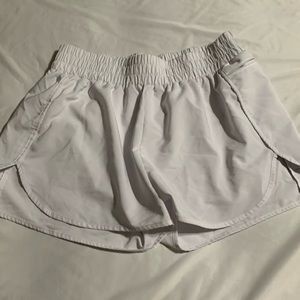 White althletic shorts